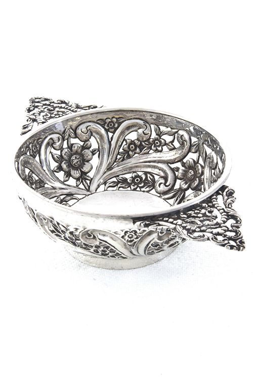 Victorian Silver Quaich-shaped Dish 1894