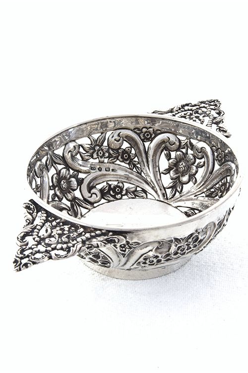 fig 1. Victorian Silver Quaich-Shaped Dish 1894