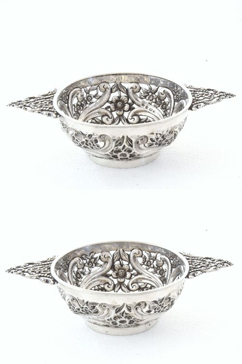 fig 3. Victorian Silver Quaich-Shaped Dish 1894