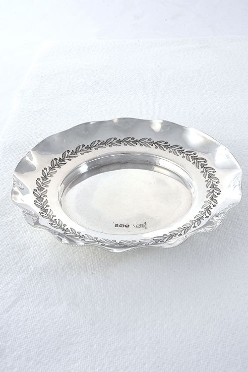 fig 1. Victorian Silver Pin Dish 1894