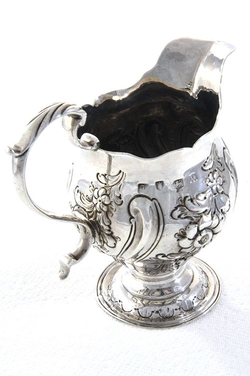 fig 2. George II Silver Cream Jug 1756