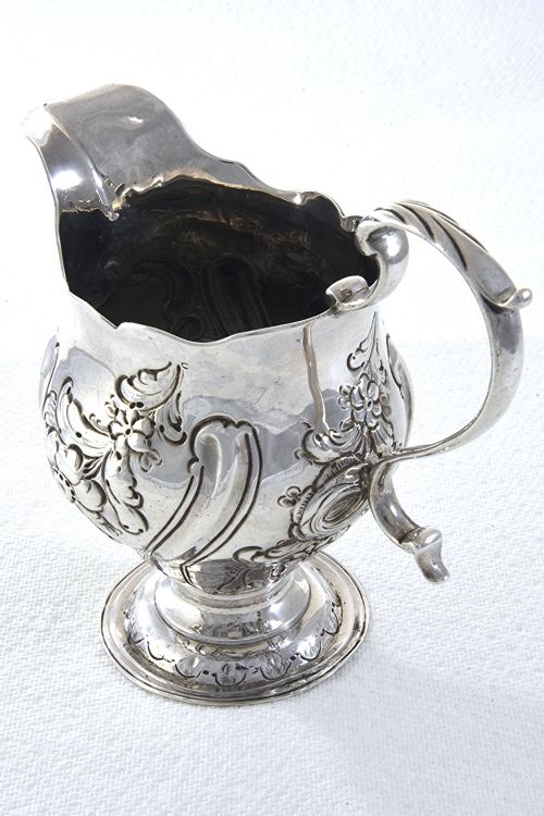 fig 3. George II Silver Cream Jug 1756