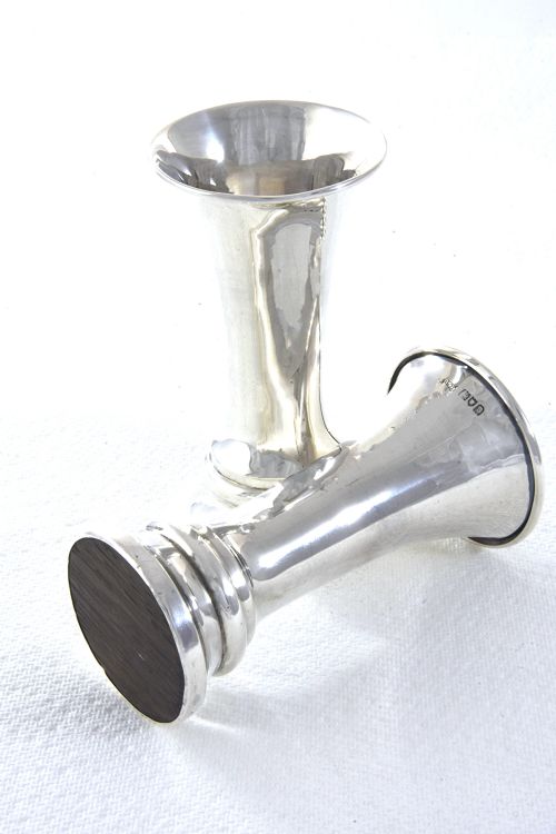 fig 3. Pair of George V Silver Posy Vases 1913