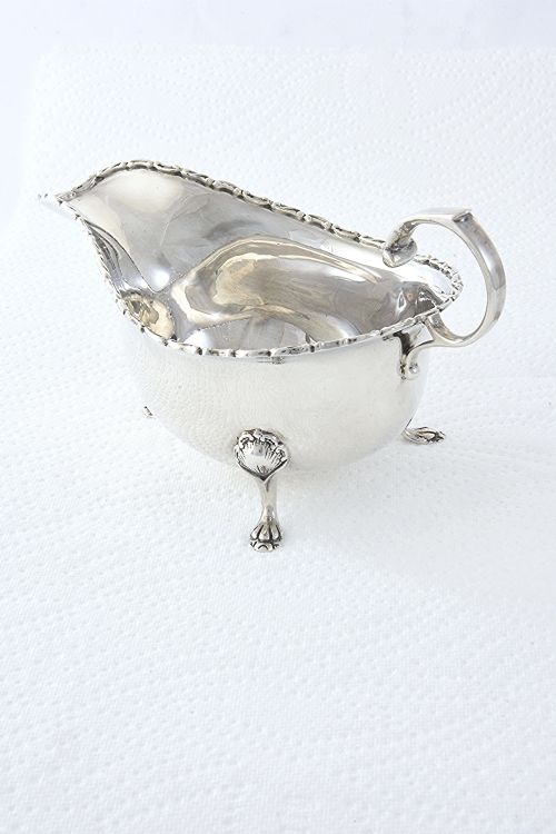 fig 2. Edwardian Sterling Silver Sauce Boat - Edward Barnard 1909