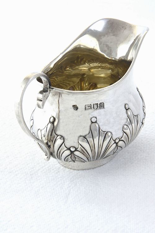 fig 4. Edwardian Silver Cream Jug 1903