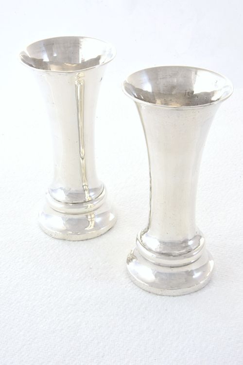 fig 1. Pair of George V Silver Vases 1911