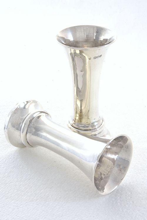 fig 2. Pair of George V Silver Vases 1911