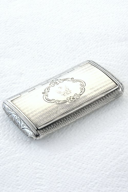 Victorian Silver Snuff Box 1856