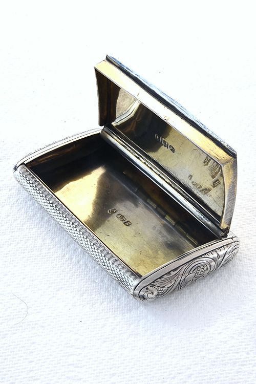 fig 3. Victorian Silver Snuff Box 1856