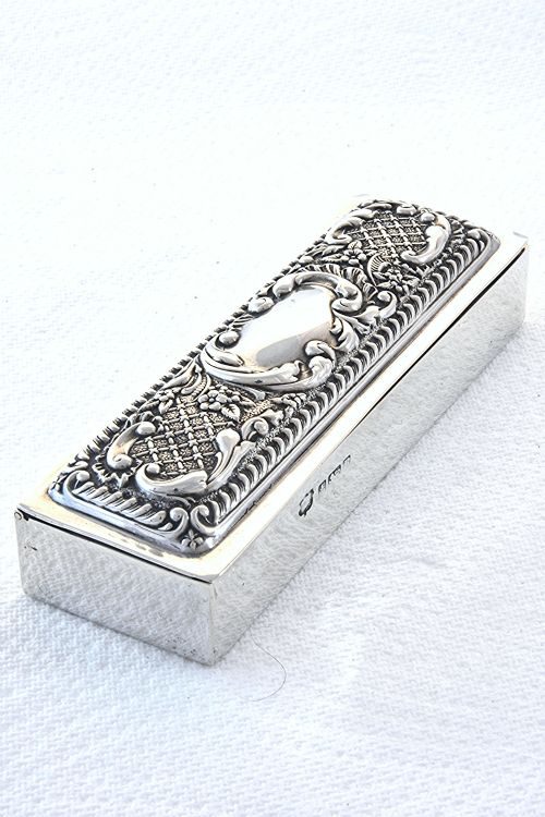 Victorian Silver Trinket Box 1901