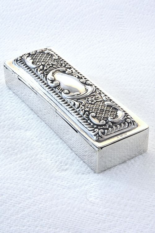 fig 1. Victorian Silver Trinket Box 1901