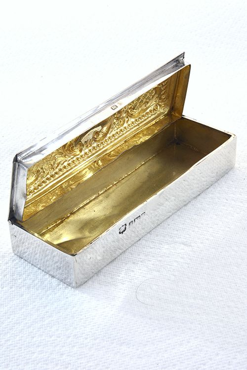 fig 2. Victorian Silver Trinket Box 1901