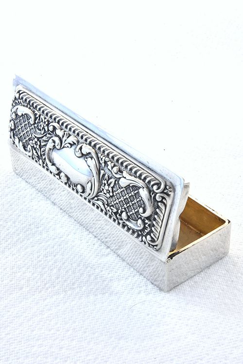 fig 3. Victorian Silver Trinket Box 1901