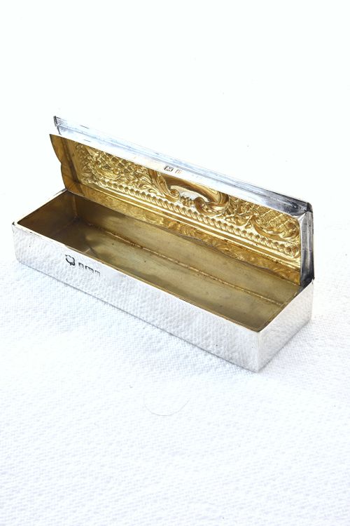 fig 4. Victorian Silver Trinket Box 1901