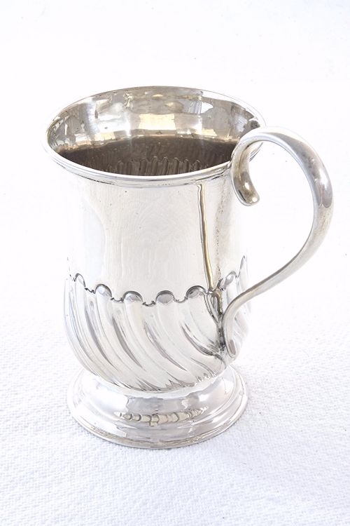fig 1. Victorian Silver Christening Tankard 1896
