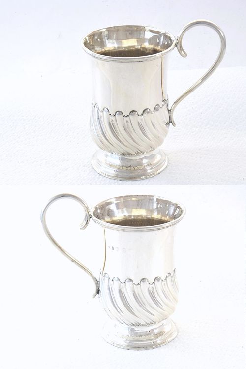 fig 2. Victorian Silver Christening Tankard 1896