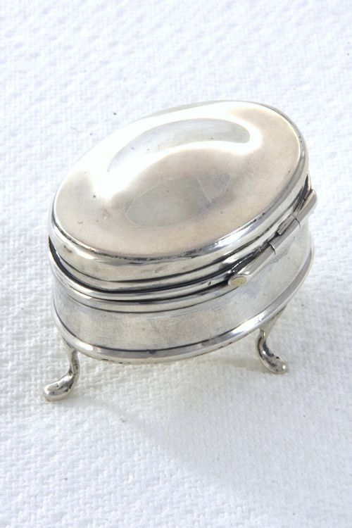 fig 1. Edwardian Silver Trinket Box – Chester 1910