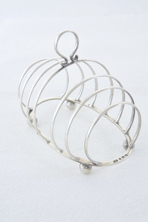 George V Silver Toast Rack (6 Slice) 1919
