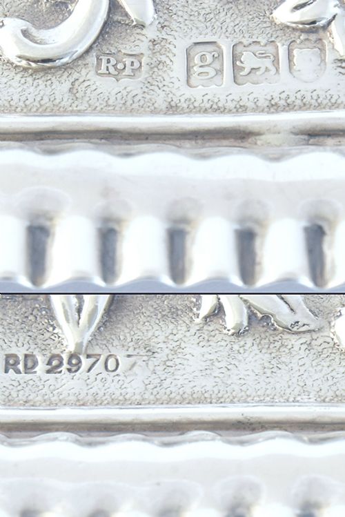 fig 3. Edwardian Sterling Silver Dressing Table Tray 1902