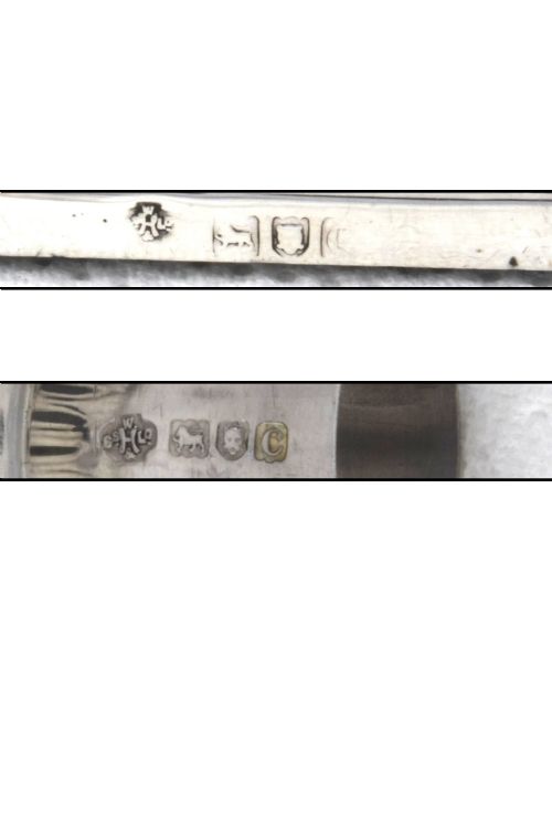fig 3. Pair of Victorian Silver Candlesticks 1898