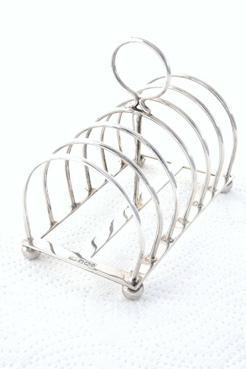 fig 1. Victorian Silver Toast Rack (6 Slice) 1894