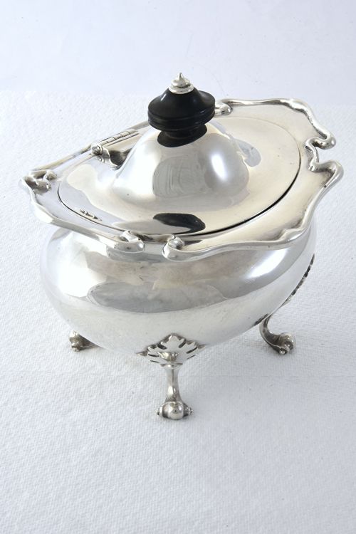 Edwardian Silver Tea Caddy 1905