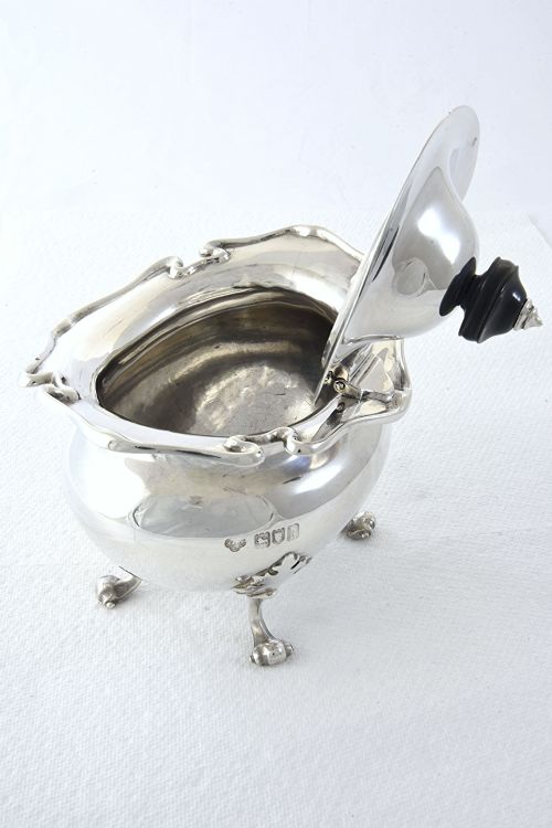 fig 3. Edwardian Silver Tea Caddy 1905