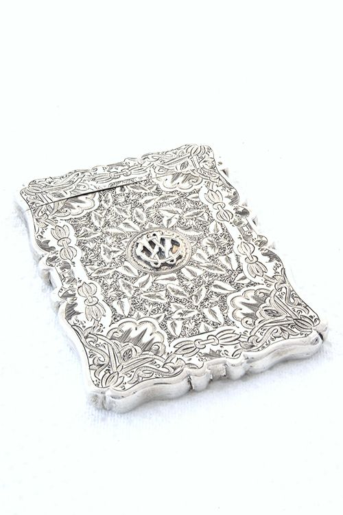 fig 1. Victorian Silver Card Case 1887