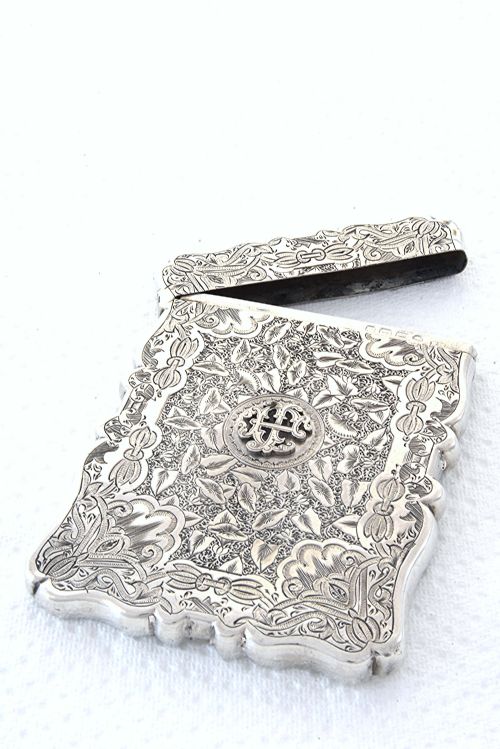 fig 2. Victorian Silver Card Case 1887