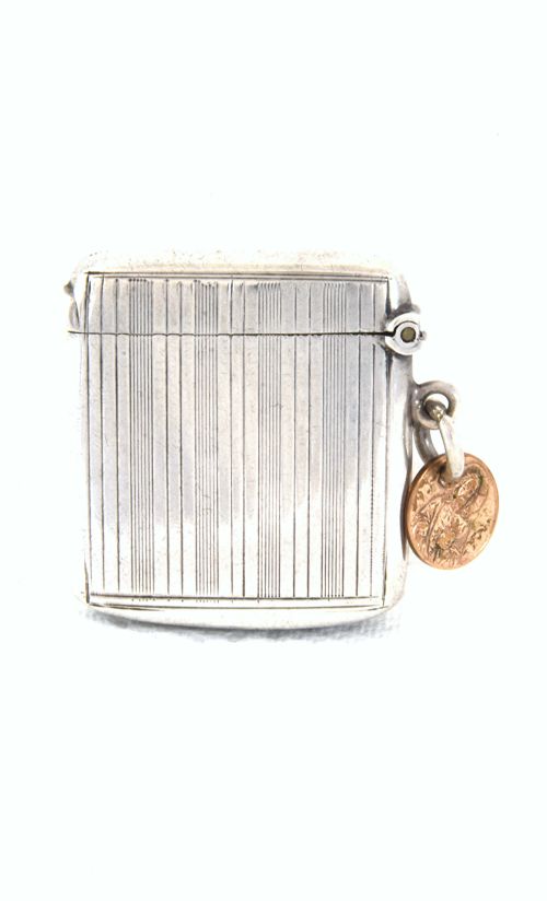 fig 1. Edwardian Silver Vesta Case 1909