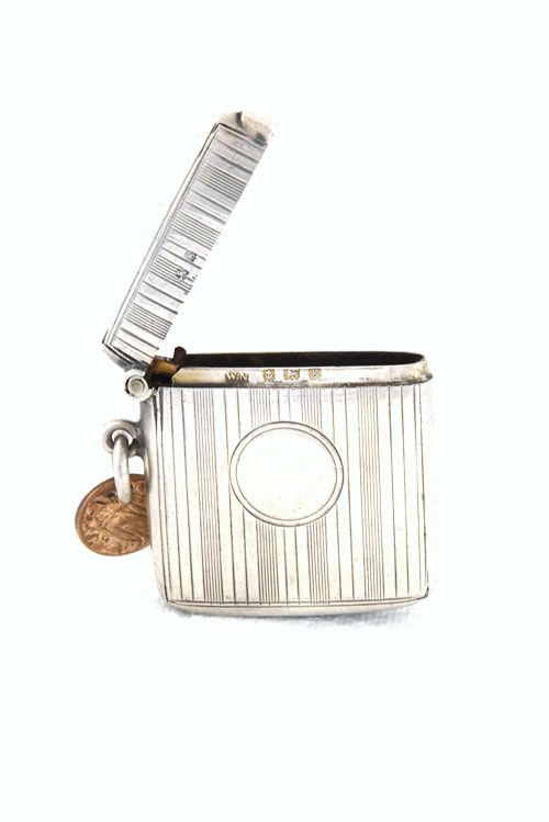 fig 2. Edwardian Silver Vesta Case 1909