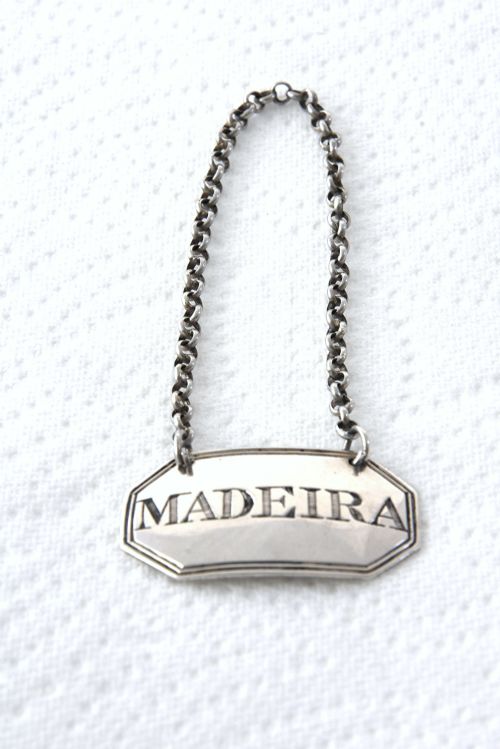 George III Silver Decanter Label (Madeira) 1818