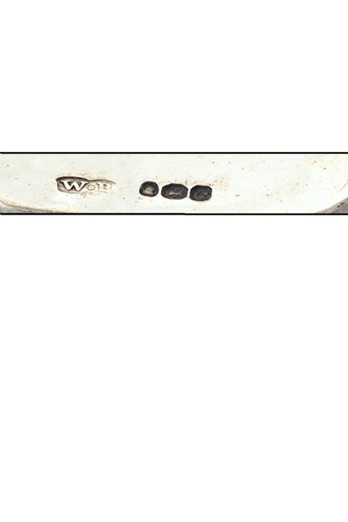 fig 2. George III Silver Decanter Label (Port) 1818