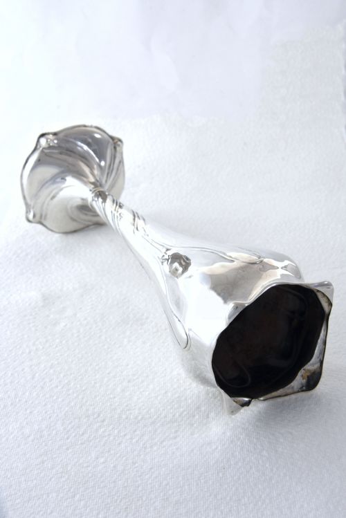 fig 1. Edwardian Art Nouveau Silver Vase 1904