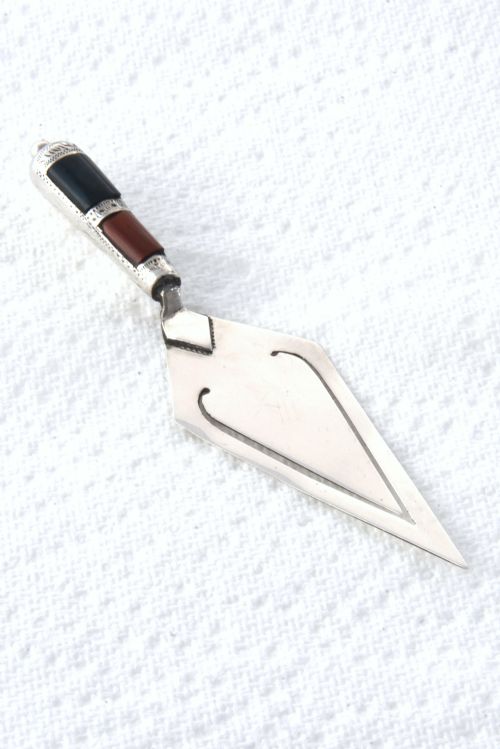 Victorian Silver & Agate Bookmark 1892