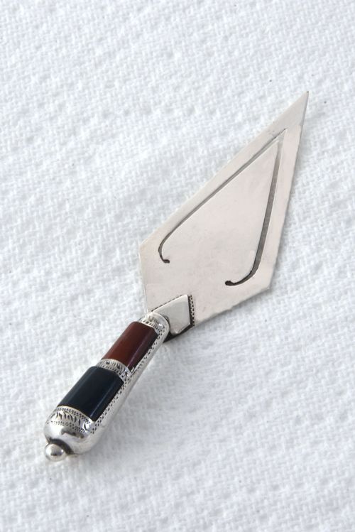 fig 1. Victorian Silver & Agate Bookmark 1892