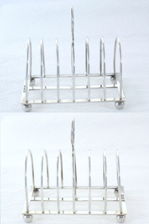 fig 3. Victorian Silver Toast Rack (6 Slice) 1901
