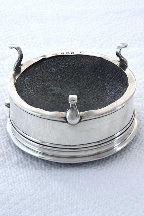 fig 2. George V Silver & Faux Tortoiseshell Trinket Box 1916