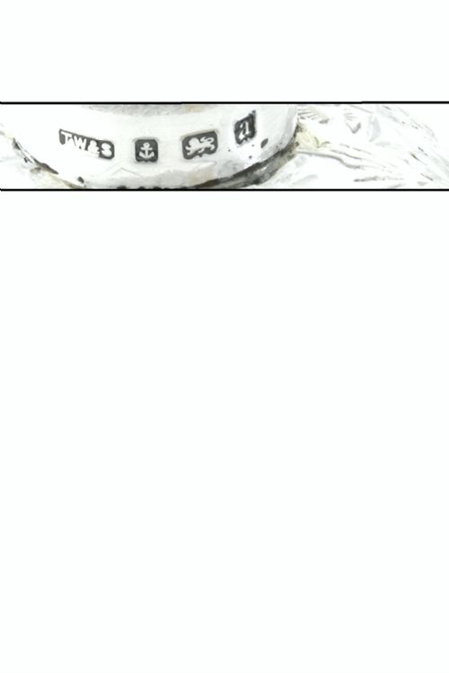 fig 4. Victorian Silver Mounted Cut Glass Scent Bottle 1900