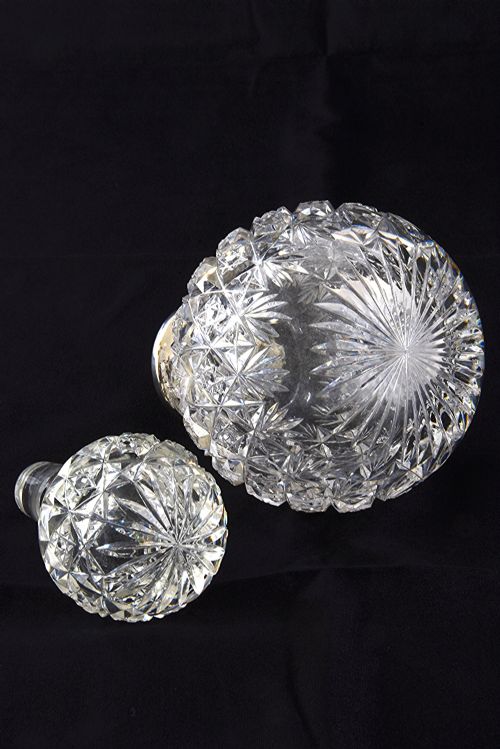 fig 3. Victorian Silver Mounted Cut Glass Scent Bottle 1900