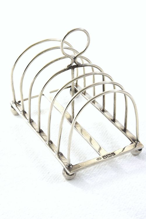 Edwardian Silver Toast Rack (6 Slice) 1905