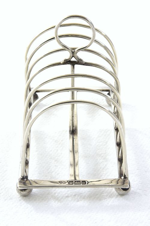 fig 2. Edwardian Silver Toast Rack (6 Slice) 1905