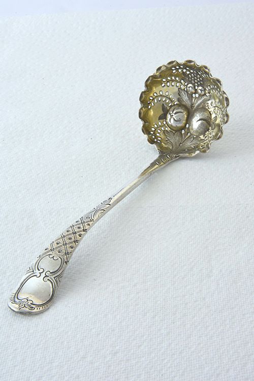 George III Silver Berry Sugar Sifting Spoon 1776