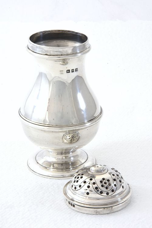 fig 2. George V Silver Sugar Shaker - Garrard & Co - 1927