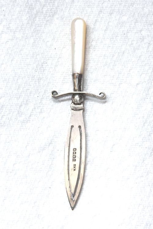 fig 2. George V Silver Bookmark (Sword) – Glasgow 1929