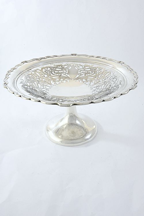 Edwardian Silver Pedestal Fruit Dish 1903