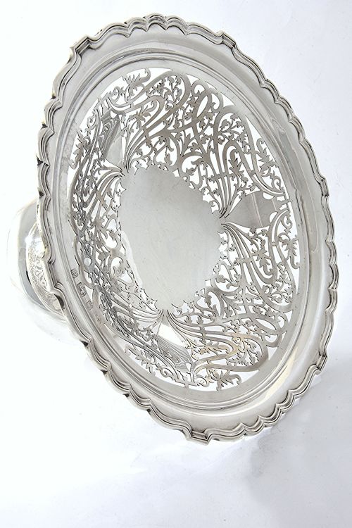 fig 2. Edwardian Silver Pedestal Fruit Dish 1903