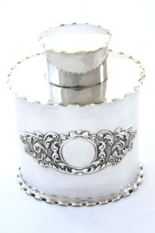fig 3. Victorian Silver Tea Caddy 1899
