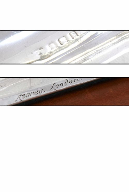 fig 4. Asprey & Co. Solid Silver Double Inkwell / Stamp Box 1911