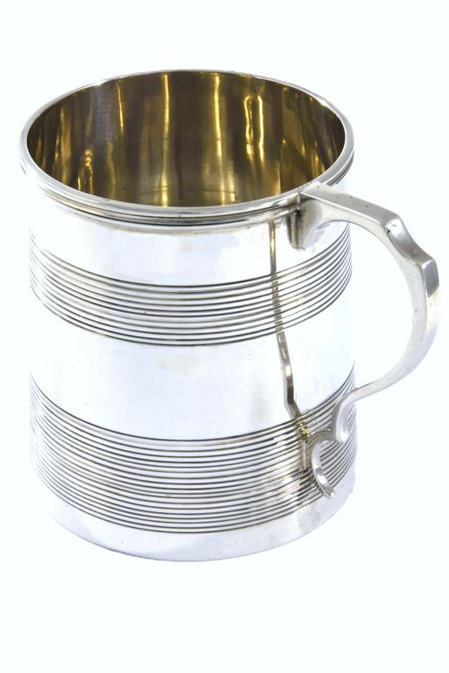 fig 3. George V Silver Christening Tankard 1923